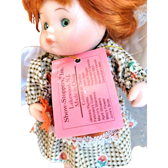 Show Stoppers Porcelain Dolls 6" Redhead Angel Collectible Doll - Picture 2 of 9